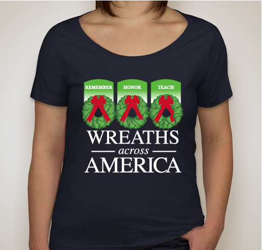 2017 Wreaths Across America Volunteer Shirts Are Here! Fundraiser - unisex shirt design - front