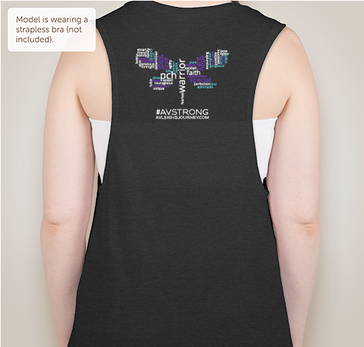 Avleigh's Journey Fundraiser - unisex shirt design - back