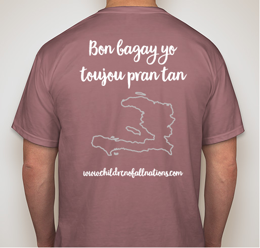 Third Annual Haiti Holidays! Fundraiser - unisex shirt design - back