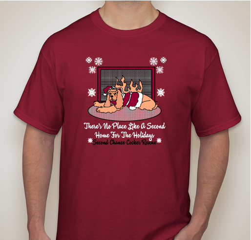 Happy Holidays From Second Chance Cocker Rescue Fundraiser - unisex shirt design - front
