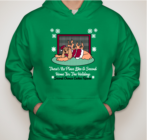 Happy Holidays From Second Chance Cocker Rescue Fundraiser - unisex shirt design - front