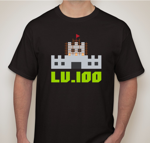 Lv.100 Clothing: T-Shirts for Game/Level Designers Fundraiser - unisex shirt design - front