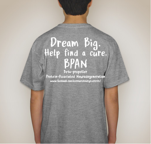 Extraordinary Everett - BPAN Fundraiser - unisex shirt design - back
