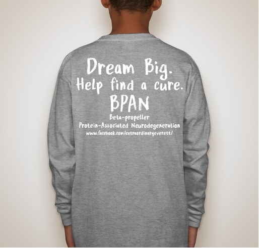 Extraordinary Everett - BPAN Fundraiser - unisex shirt design - back