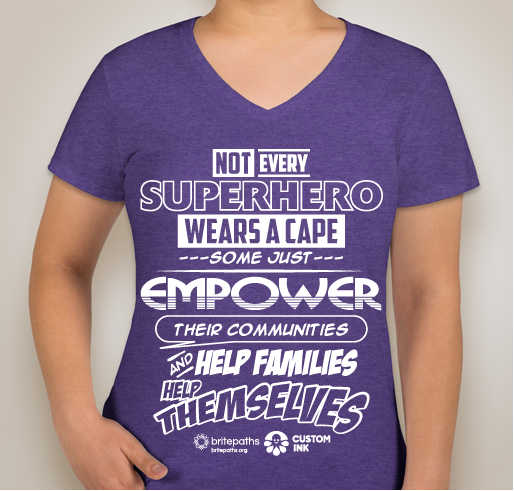Britepaths - Not Every Superhero Wears A Cape Fundraiser - unisex shirt design - front