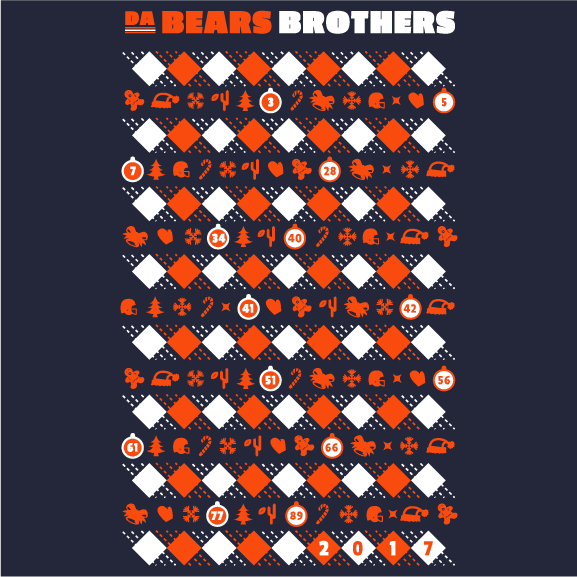 Da Bears Brothers "Ugly Sweaters For a Cause" shirt design - zoomed