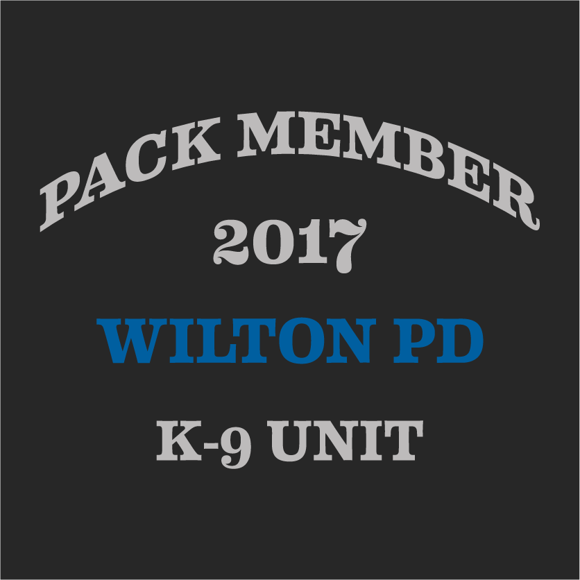 Wilton Police K-9 Unit shirt design - zoomed