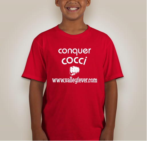 Hoodies Help Conquer Cocci (i.e. Valley Fever!) shirt design - zoomed