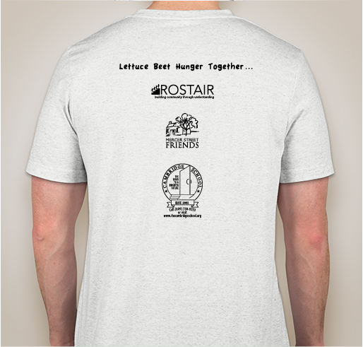 Lettuce Beet Hunger Together Fundraiser - unisex shirt design - back