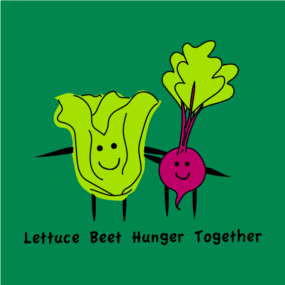 Lettuce Beet Hunger Together shirt design - zoomed