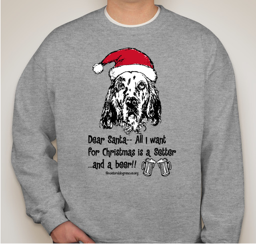 Setterly Christmas Fundraiser - unisex shirt design - front