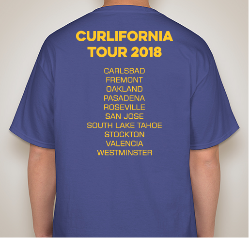 Curlifornia Republic Fundraiser - unisex shirt design - back