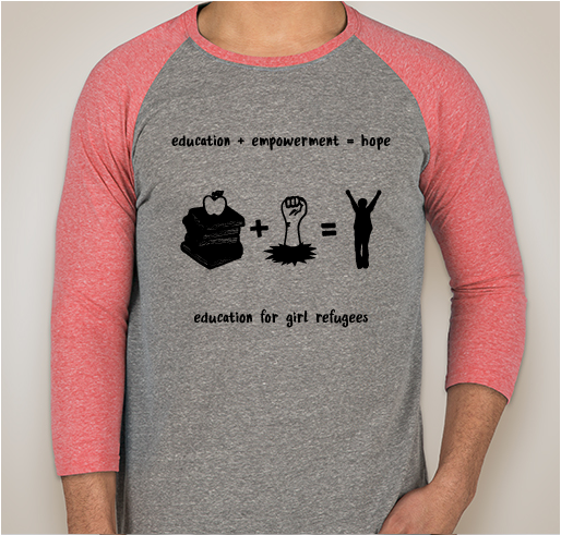 Education for Girl Refugees Fundraiser - unisex shirt design - front