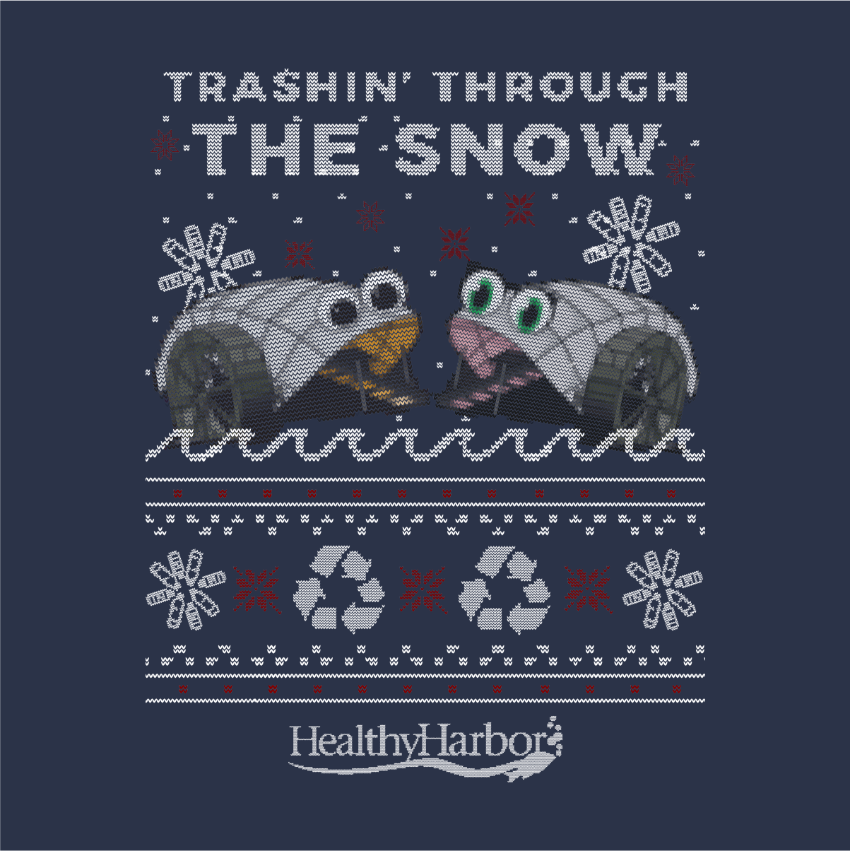 Trash Wheel Holiday Sweater shirt design - zoomed