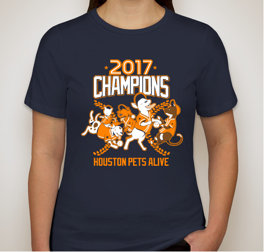 Houston Pets Alive - World Series of Adoptions Fundraiser - unisex shirt design - small