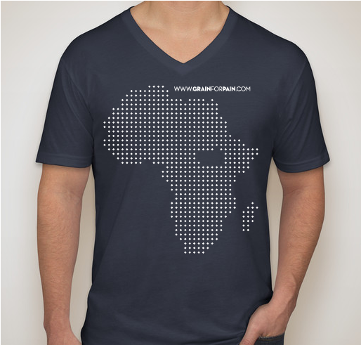 Grain For Pain - Africa Shirt Fundraiser - unisex shirt design - front