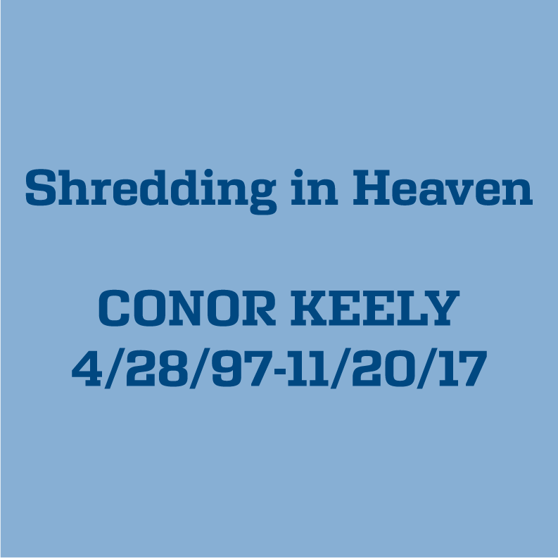 Conor Keely Scholarship fundraiser shirt design - zoomed