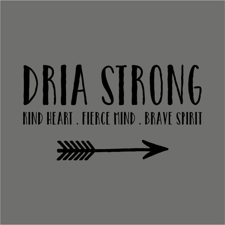Drias Road to transplant #DriaStrong shirt design - zoomed