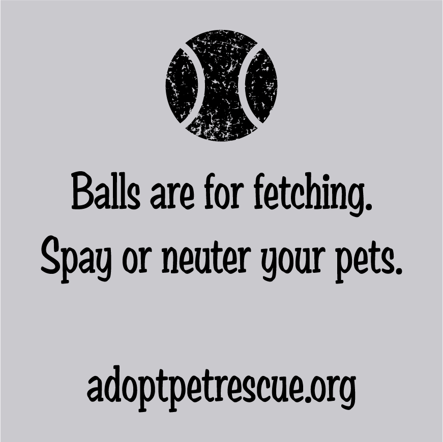 Balls are for fetching! shirt design - zoomed
