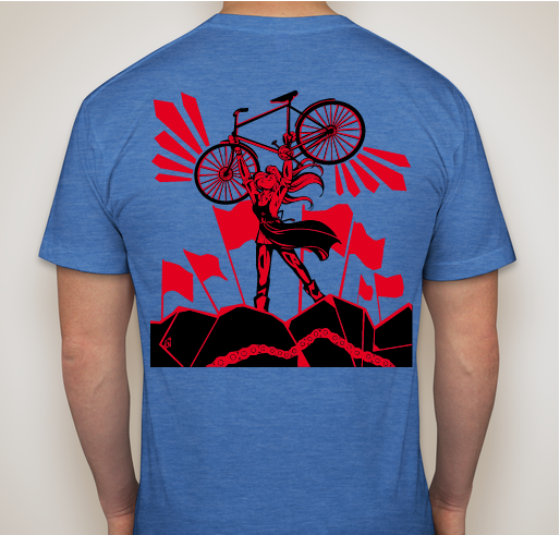 Her Bicycle Revolution custom t-shirt - 2 color options Fundraiser - unisex shirt design - back