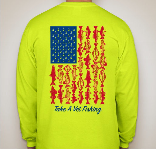 TAKE A VET FISHING Fundraiser - unisex shirt design - back