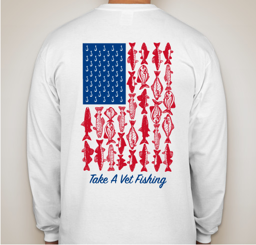TAKE A VET FISHING Fundraiser - unisex shirt design - back