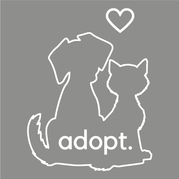 ADOPT T-shirt Campaign for Heartland Humane Society shirt design - zoomed