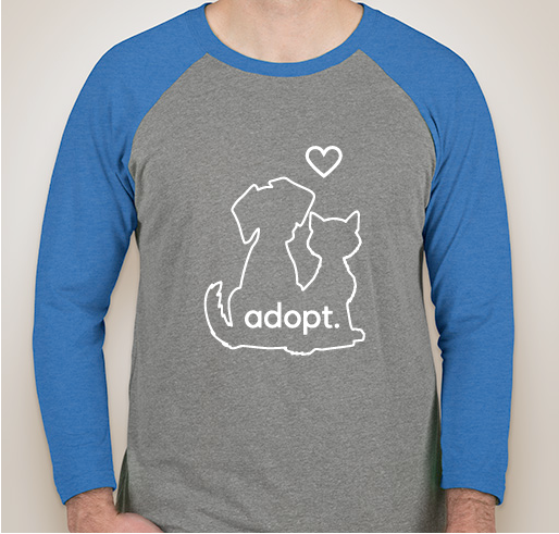 ADOPT T-shirt Campaign for Heartland Humane Society Fundraiser - unisex shirt design - front