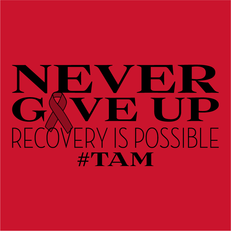 TAM Recovery Is Possible shirt design - zoomed