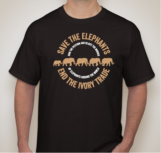 #BeKindToElephants Fundraiser - unisex shirt design - front