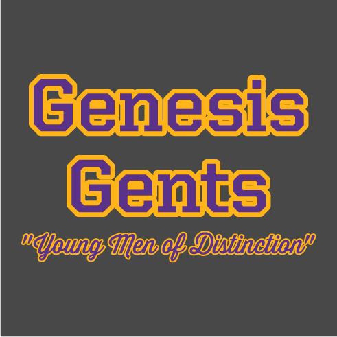 "Genesis Gents" shirt design - zoomed