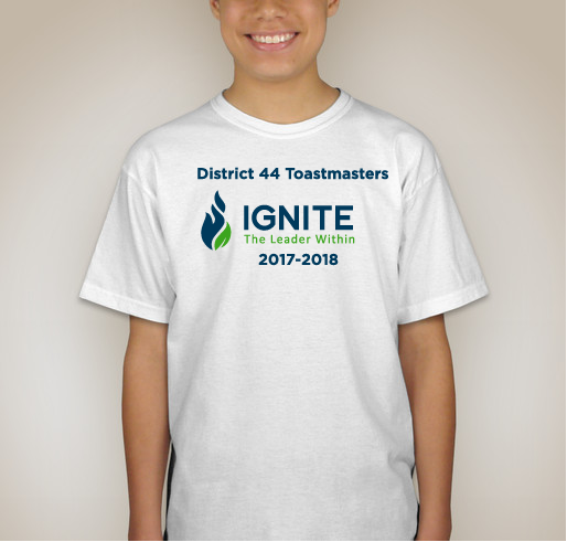 District 44 Toastmasters - IGNITE the Leader Within Fundraiser - unisex shirt design - back