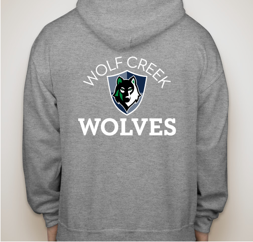 Wolf Creek Zip Hoodie Fundraiser - unisex shirt design - back