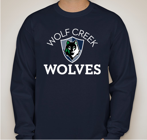 Wolf Creek Elementary Long Sleeve TShirts Fundraiser - unisex shirt design - front