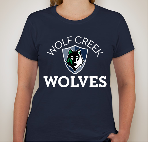 Wolf Creek Ladies Spirit Gear Fundraiser - unisex shirt design - front