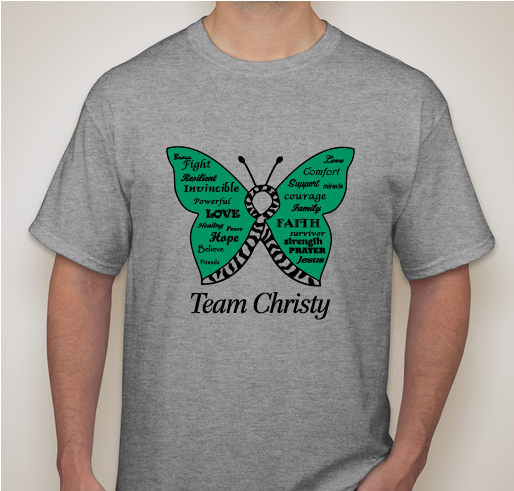 Cancer Fundraiser for the Evans Family: Family Member Christy Evans Fundraiser - unisex shirt design - front