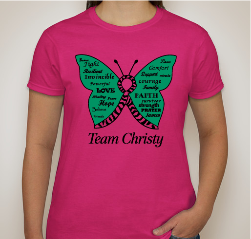 Cancer Fundraiser for the Evans Family: Family Member Christy Evans Fundraiser - unisex shirt design - front