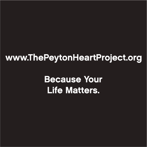The Peyton Heart Project Holiday Fundraiser! shirt design - zoomed
