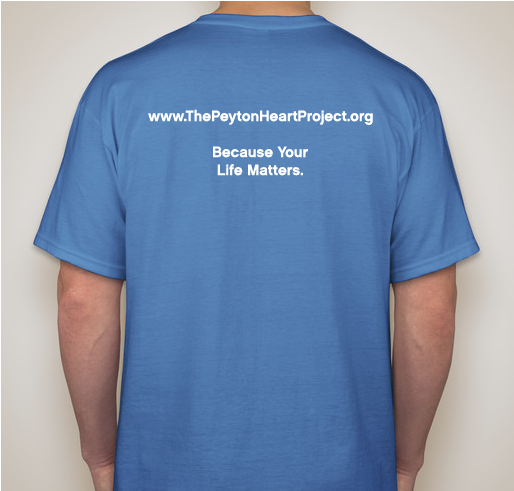 The Peyton Heart Project Holiday Fundraiser! Fundraiser - unisex shirt design - back