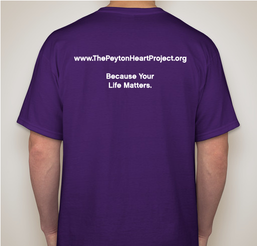 The Peyton Heart Project Holiday Fundraiser! Fundraiser - unisex shirt design - back