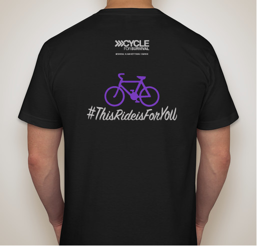 Cycle for Survival - Team Lisa Fundraiser - unisex shirt design - back