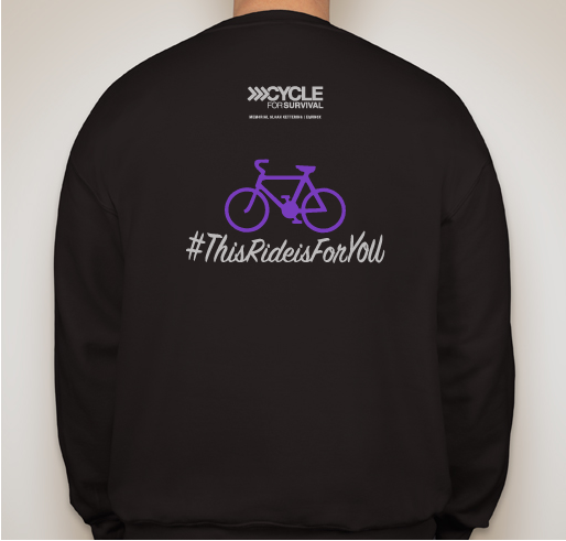 Cycle for Survival - Team Lisa Fundraiser - unisex shirt design - back