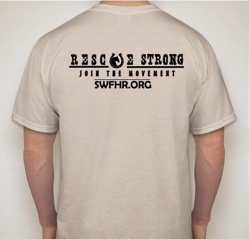 Rescue Strong (Light Series) - SWFHR 003 Fundraiser - unisex shirt design - back