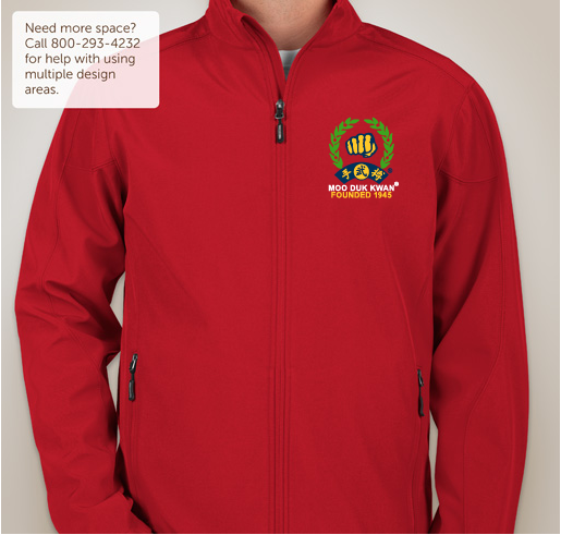 Unisex Jackets Embroidered With Moo Duk Kwan® Fist Logo and Founded 1945 Fundraiser - unisex shirt design - small