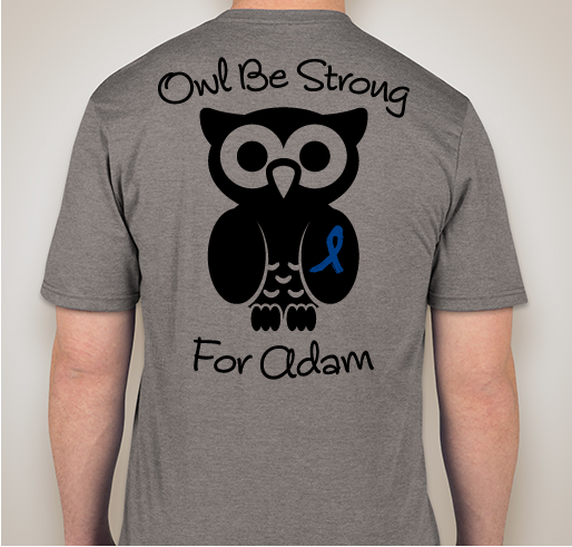 Help Adam Fight Cancer Fundraiser - unisex shirt design - back