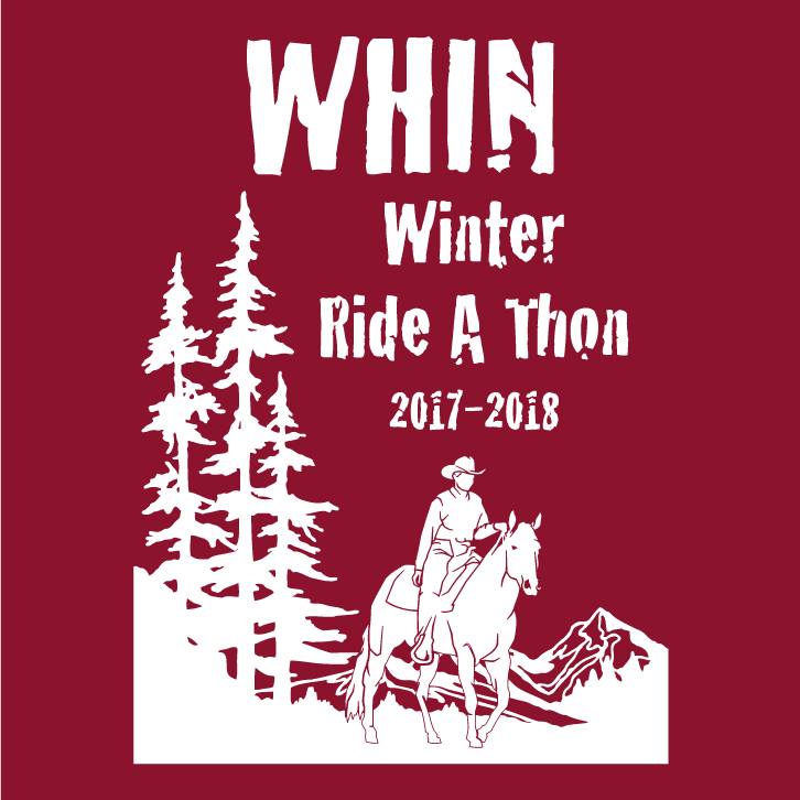 Winter Ride A Thon shirt design - zoomed