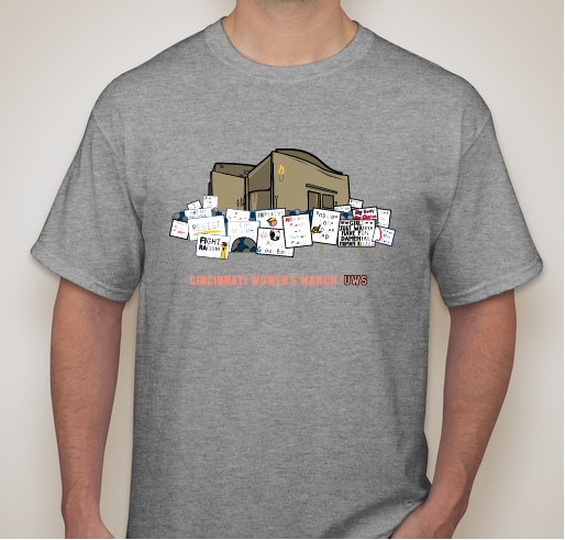 Cincinnati Women's March UWS 2018 Fundraising T-shirt Fundraiser - unisex shirt design - front