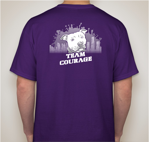 Courage the Rescue Pup for Detroit Pit Crew Fundraiser - unisex shirt design - back