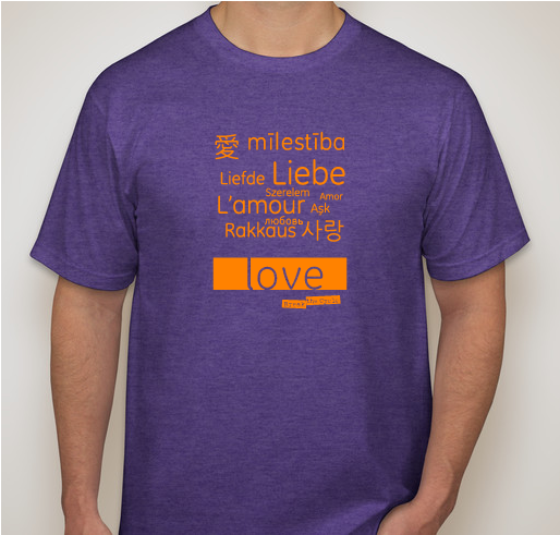 Languages of Love Fundraiser - unisex shirt design - front