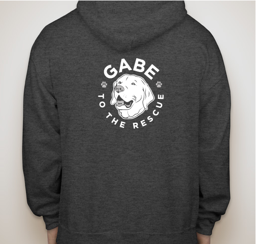 I support Gabe to the Rescue! Fundraiser - unisex shirt design - front